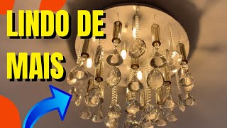 Olhe como ficou lindo esse lustre na sala de estar [upl. by Kort]