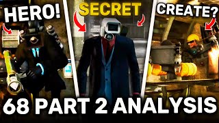 DANGER SECRET BUNKER  Analysis of Skibidi Toilet 68 part 2  ALL SECRET amp Easter egg amp Theory [upl. by Nowtna207]