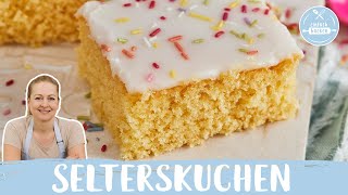 Selterskuchen 🎉  Blechkuchen für den Kindergeburtstag nach Omas Rezept  Einfach Backen [upl. by Barren]