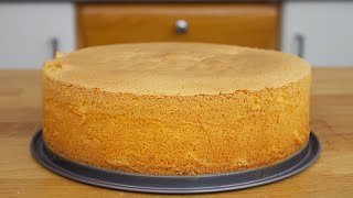 KAKO DA DOBIJETE POTPUNO RAVAN BISKVIT ZA TORTE  ITALIJANSKI RECEPT ZA BISKVIT ZA TORTE [upl. by Wiebmer]