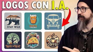 TOP 5 mejores PAGINAS DE IA PARA CREAR LOGOS  100 GRATIS  Tutorial de Inteligencia Artificial [upl. by Kathi]