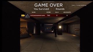 Roblox Recoil💀Zombies Game Over screen [upl. by Niknar198]