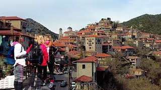 DIMITSANA GREECE Relaxing Walking Travel Tour  Natural Ambience Sounds [upl. by Erreip]