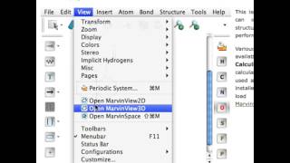 Using Marvin Sketch to build a complicated molecule and importing it in Avogadro [upl. by Ehcnalb]