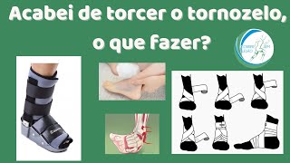 TORÇÃO TORNOZELO  Acabei de torcer o tornozelo o que fazer [upl. by Yde]