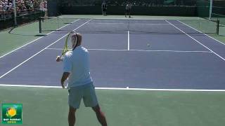 Roger Federer and Ivan Ljubicic Rallying in HD  Indian Wells Pt 11 [upl. by Rehpotsirhk]