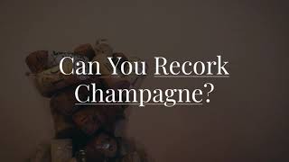 Can You Recork Champagne [upl. by Maggi]