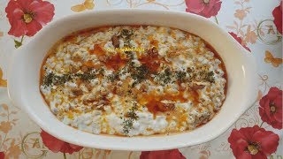 yesilmercimeksalatasi mercimek Yoğurtlu Yeşil Mercimek Salatası  Sarımsaklı [upl. by Adnim]