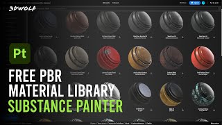 How to Get Free Substance Painter Materials  Download Free Materials for Substance Painter [upl. by Elbertina]