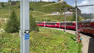 Bernina Express berninaexpress swissalps travel italy automobile train [upl. by Myna]