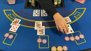 Blackjack  25000 Buy In  Amazing Win With 20000 Bets [upl. by Perrie30]