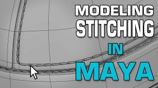 Maya 2018 3d Modeling Tutorial Model Stitching using MASH and Curve Warp [upl. by Mallissa]