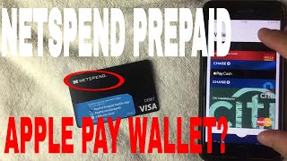 ✅ Add Netspend Prepaid Debit Card To Apple Pay Wallet 🔴 [upl. by Ydissac]