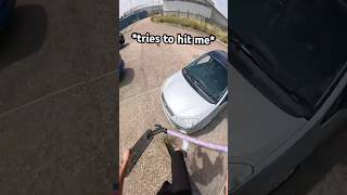 i think he DESERVED IT😡 scooter skatepark challenge skit comedy funny skits car driving [upl. by Renaxela258]