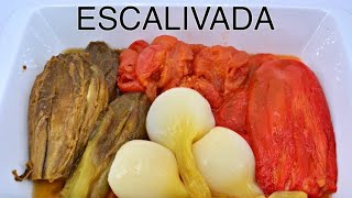 Escalivada de verduras al horno y tosta de escalivada con anchoas [upl. by Elagiba]