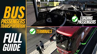 How to Install Bus Passengers Bus Terminals and Buses in ETS2  Crash fixed full indepth guide [upl. by Ilan]