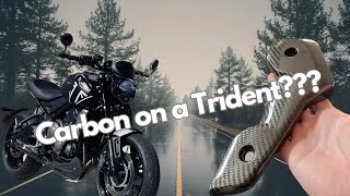 Trident 660 Carbon Fiber CF Install [upl. by Marela]