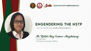 SIDHI Tatak UPD NSTP Common Module  Gender and Development  Ms Kristel May GomezMagdaraog [upl. by Merola]