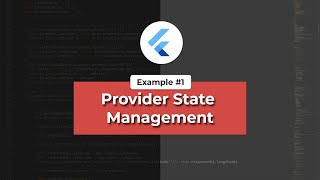 Providers state management solution in Flutter  Example  1  Flutter Tutorials [upl. by Ykcul999]