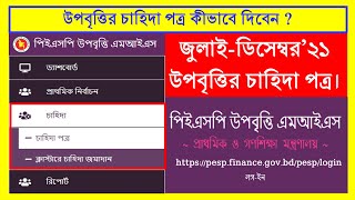 কীভাবে উপবৃত্তি চাহিদা পত্র তৈরি করবেন ও ক্লাস্টারে পাঠাবেন  How to submit upobritti demand 2022 [upl. by Arobed737]