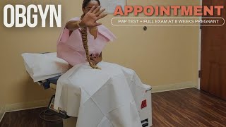 3rd OBGYN Appointment Pap Test  Full Exam at 8 Weeks Pregnant [upl. by Christabel]