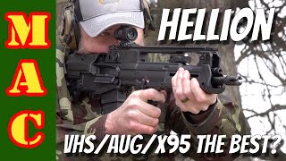 New Hellion vs X95 and AUG  Battle of the military bullpups [upl. by Aihseuqram]