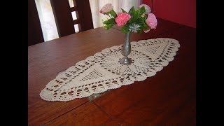 Como Tejer Carpeta Ovalada o Centro de Mesa a crochet paso a paso Parte 33 [upl. by Nefen]