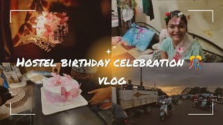 Birthday celebration vlog HOSTEL edition 🎊  vlog 17 viralvideo Vlogwithpiya7 [upl. by Odnam]