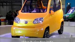 Bajaj RE60 Ultra Low Cost Car or Four Wheeler Video Review From Auto Expo 2012 [upl. by Alveta]