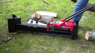 Harbor Freight 10 ton manual log splitter review [upl. by Ailemor]