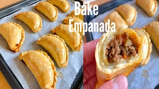 The Best and delicious Bake Empanada with Flaky Empanada doughBeef Empanada recipe [upl. by Errot177]