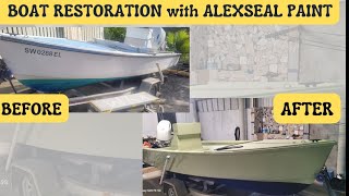 Boat restoration with Alexseal Primium topcoat 501 [upl. by Macegan]