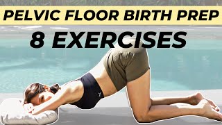 Pregnancy PELVIC FLOOR STRETCHES to prepare for LABOR  Stretch amp Relax the Pelvic Floor for BIRTH [upl. by Dupuis286]