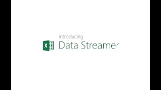 Meet Data Streamer in Excel [upl. by Wenoa282]