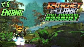 Ratchet amp Clank Full Frontal Assault Walkthrough  Part 5  Zurgos Lair of Doom Ending [upl. by Yeldahc]