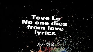 Tove Lo  No One Dies From Love 가사 해석 Lyrics in Korean [upl. by Brunn584]