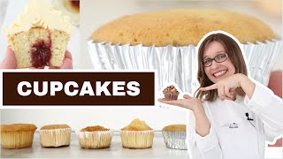 🧁 CUPCAKES INRATABLES Vanille et Chocolat MOELLEUX 🧁 Recette FACILE Décoration Fourrage  ASTUCES [upl. by Fesuy]