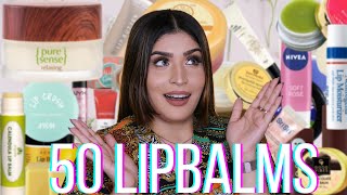 I Tried 50 Lip Balms So That You Dont Have To  Mini Reviews  Shreya Jain [upl. by Oloap]