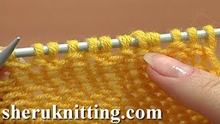 How to Knit Purl 1 Back and Front Increase Tutorial 8 Method 2 of 14 Increases in Knitting [upl. by Bartholomeus507]