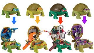 Teenage Mutant Ninja Turtles TMNT Micro Mutants Michelangelo Skate Park Leonardo Raphael Donetello [upl. by Sitoiyanap]