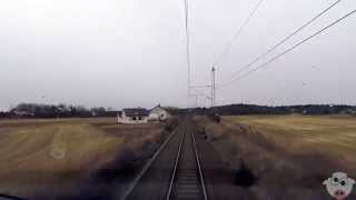 TRAIN DRIVERS VIEW Halden to Oslo [upl. by Yliab]