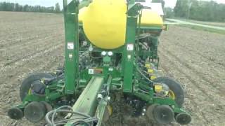 John Deere 1770NT 12 row planter folding up [upl. by Remington622]