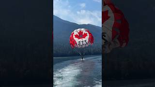 Bucket list item in British Columbia waddupcanada vancouver canada deadpool parasailing [upl. by Ardeen319]