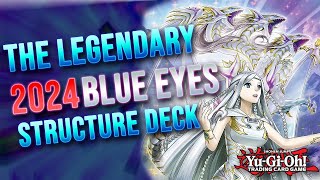 UNBOXING THE 2024 BLUEEYES STRUCTURE DECK  yugioh Structure Deck Advent of the Eyes of Blue [upl. by Nodal]