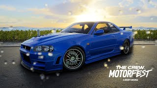 THE CREW MOTORFEST  How To Build Brians Skyline R34 Fast and Furious 4 EDITION [upl. by Adnolay536]