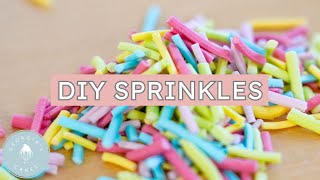 DIY SPRINKLES Make Your Own Sprinkles At Home  Georgias Cakes [upl. by Annaig126]