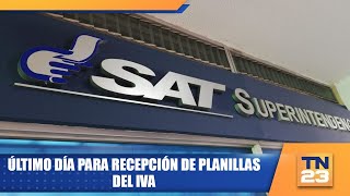 Último día para recepción de planillas del IVA [upl. by Aidnyl]