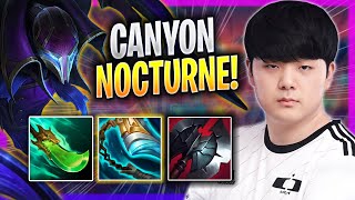 CANYON CRAZY GAME WITH NOCTURNE  DK Canyon Plays Nocturne JUNGLE vs Lee Sin  Bootcamp 2023 [upl. by Anieral578]