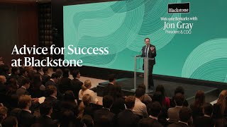 Blackstone President’s Advice for Success [upl. by Dibbrun]