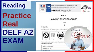 How to Pass French DELF A2 Reading Exam  DELF A2 Compréhension des écrits  Reading Practice [upl. by Osrick887]